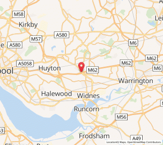 Map of Rainhill, EnglandEngland