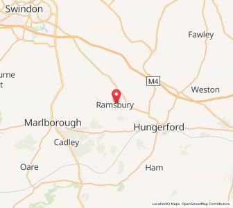 Map of Ramsbury, EnglandEngland