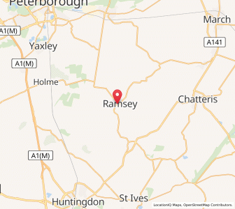 Map of Ramsey, EnglandEngland