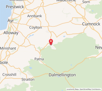 Map of Rankinston, ScotlandScotland