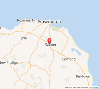 Map of Rathen, ScotlandScotland
