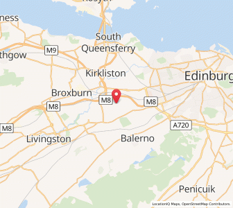 Map of Ratho, ScotlandScotland