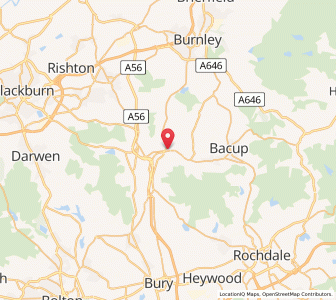 Map of Rawtenstall, EnglandEngland