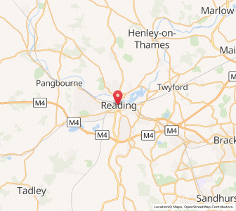 Map of Reading, EnglandEngland