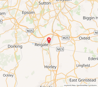 Map of Redhill, EnglandEngland