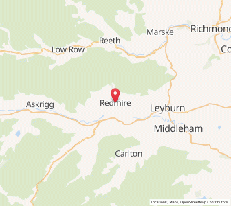 Map of Redmire, EnglandEngland