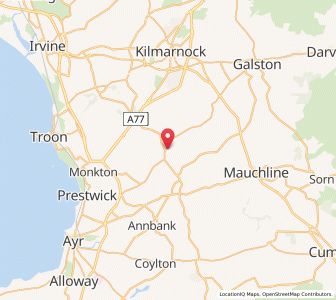 Map of Redrea, ScotlandScotland