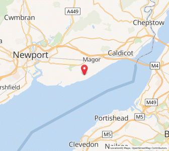 Map of Redwick, WalesWales