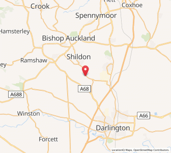 Map of Redworth, EnglandEngland