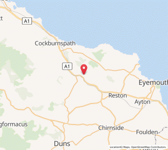 Map of Renton Barns, ScotlandScotland