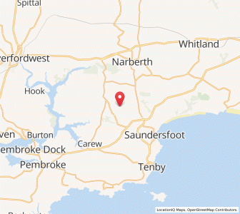 Map of Reynalton, WalesWales