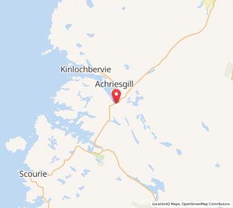 Map of Rhiconich, ScotlandScotland