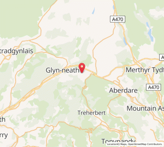 Map of Rhigos, WalesWales