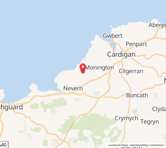 Map of Rhos-Bayvil, WalesWales
