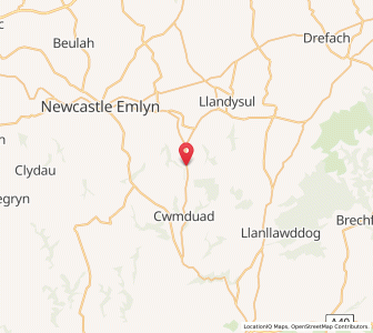 Map of Rhos, WalesWales