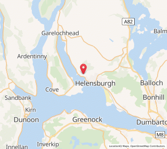 Map of Rhu, ScotlandScotland