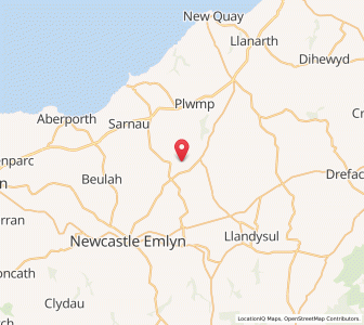 Map of Rhyd Lewis, WalesWales