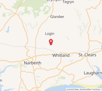 Map of Rhydywrach, WalesWales