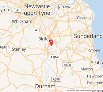 Map of Rickleton, EnglandEngland