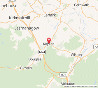 Map of Rigside, ScotlandScotland