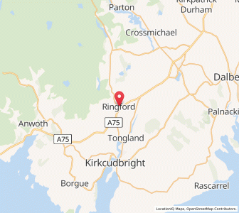 Map of Ringford, ScotlandScotland