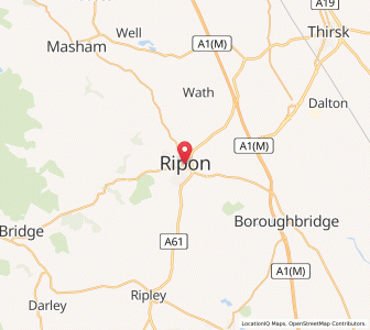 Map of Ripon, EnglandEngland