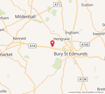 Map of Risby, EnglandEngland