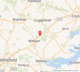 Map of Rivenhall End, EnglandEngland