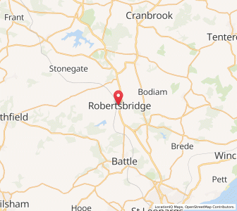 Map of Robertsbridge, EnglandEngland