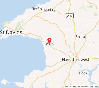 Map of Roch, WalesWales