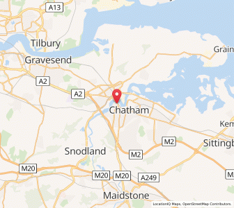 Map of Rochester, EnglandEngland