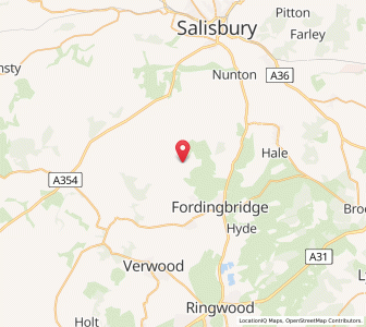 Map of Rockbourne, EnglandEngland