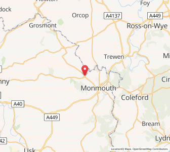 Map of Rockfield, WalesWales