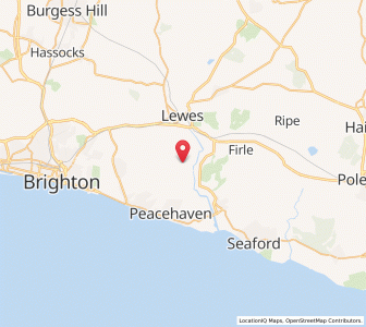 Map of Rodmell, EnglandEngland