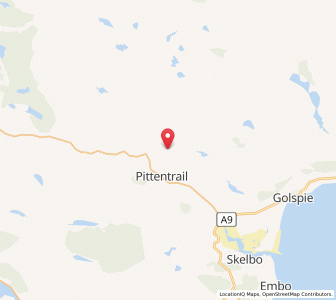 Map of Rogart, ScotlandScotland