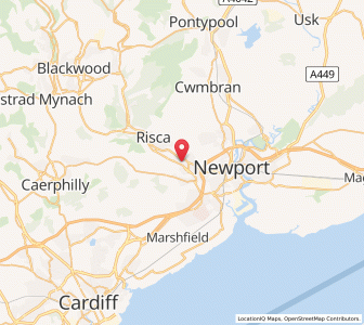 Map of Rogerstone, WalesWales
