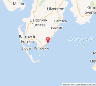 Map of Roosebeck, EnglandEngland