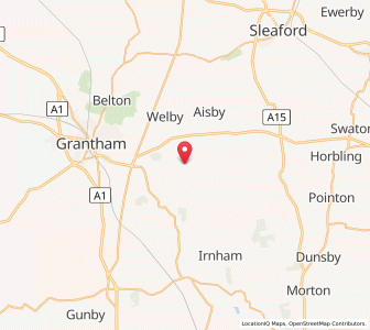 Map of Ropsley, EnglandEngland