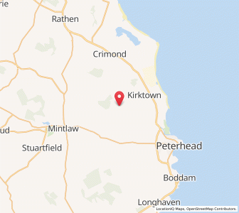 Map of Rora, ScotlandScotland