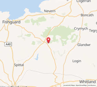 Map of Rosebush, WalesWales