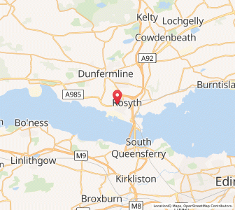 Map of Rosyth, ScotlandScotland