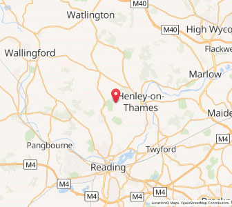 Map of Rotherfield Greys, EnglandEngland