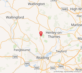 Map of Rotherfield Peppard, EnglandEngland