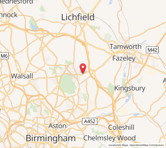 Map of Roughley, EnglandEngland
