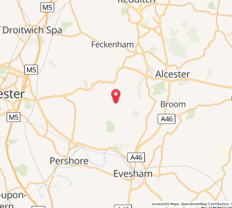 Map of Rous Lench, EnglandEngland