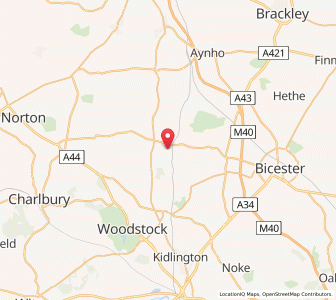 Map of Rousham, EnglandEngland