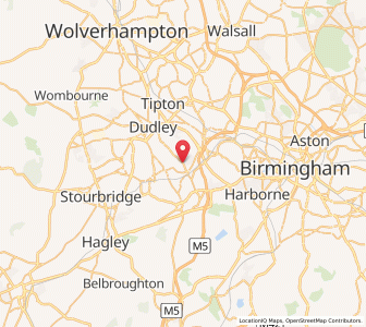 Map of Rowley Regis, EnglandEngland