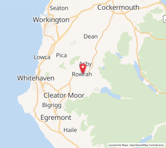 Map of Rowrah, EnglandEngland