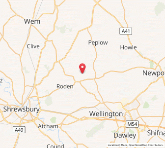 Map of Rowton, EnglandEngland