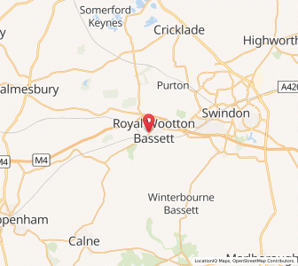 Map of Royal Wootton Bassett, EnglandEngland